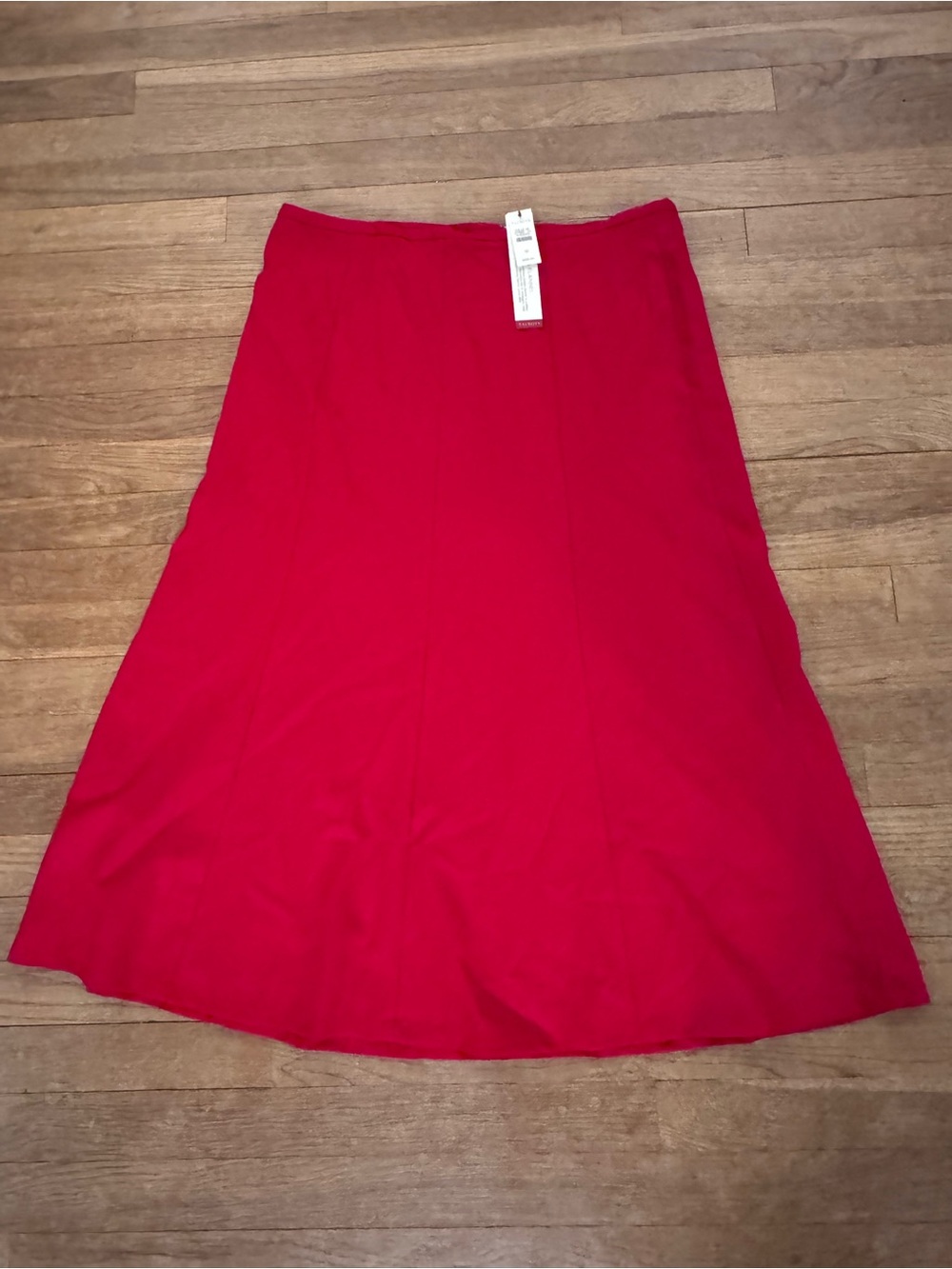 NWT Talbots Women's Red Wool Blend Maxi A-Line Skirt - Size 12
b78